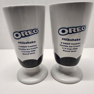 Oreo milkshake cups. Set of 2. Pre-owned